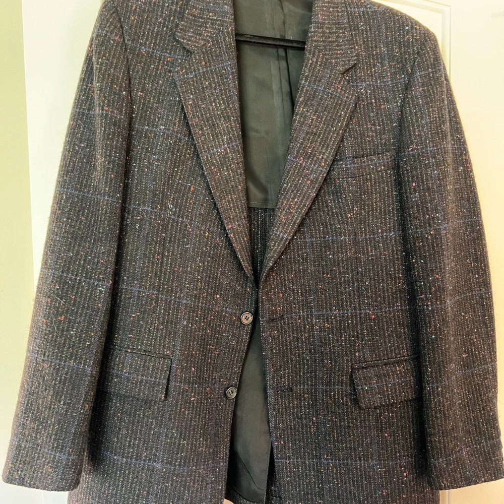 Men's Glen Plaid Wool Blazer